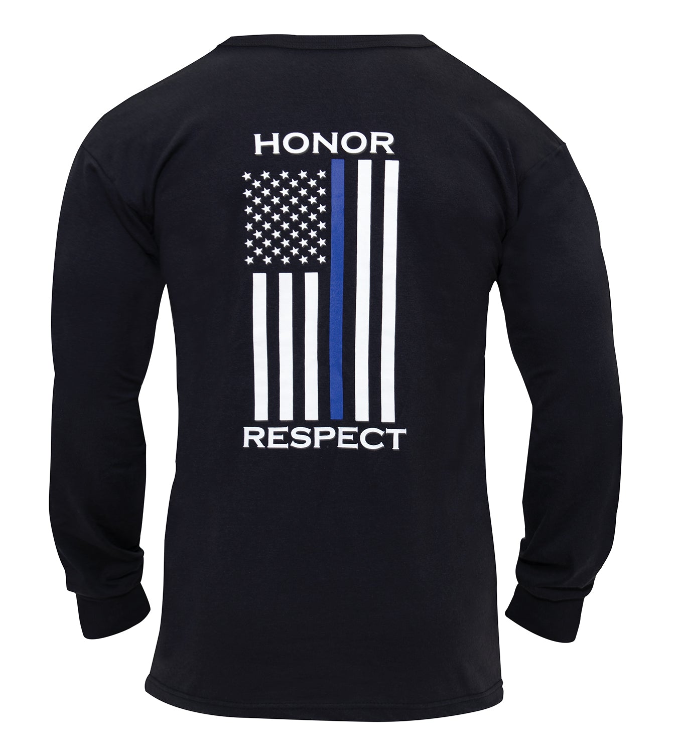 Milspec Thin Blue Line Honor and Respect Long Sleeve T-Shirt Thin Blue Line MilTac Tactical Military Outdoor Gear Australia
