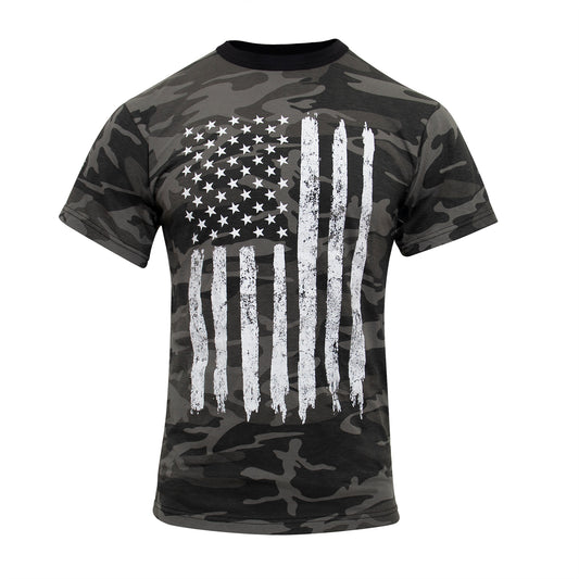 Milspec Camo US Flag T-Shirt Camo T-Shirts MilTac Tactical Military Outdoor Gear Australia