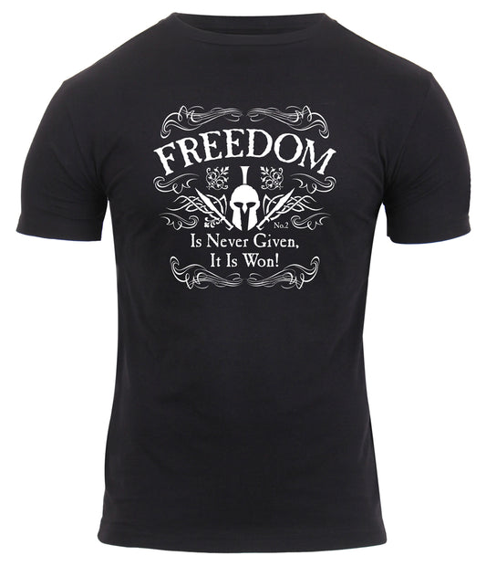 Milspec Athletic Fit Freedom T-Shirt Graphic Print T-Shirt MilTac Tactical Military Outdoor Gear Australia