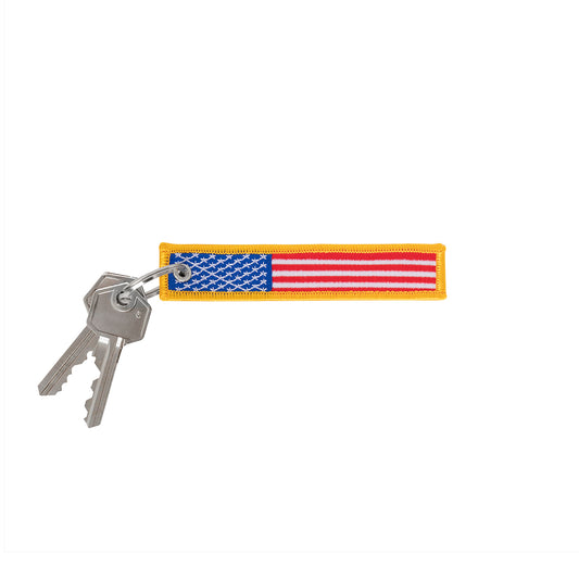 Milspec US Flag Patch Keychain Key Chain Rings MilTac Tactical Military Outdoor Gear Australia