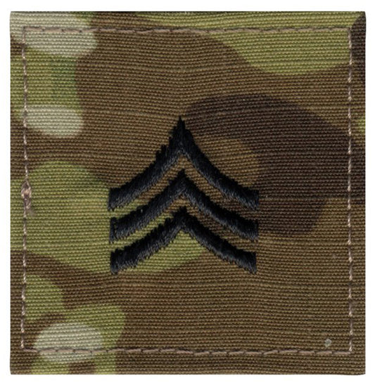 Milspec Official U.S. Made Embroidered Rank Insignia - Sergeant Patches & Insignia MilTac Tactical Military Outdoor Gear Australia