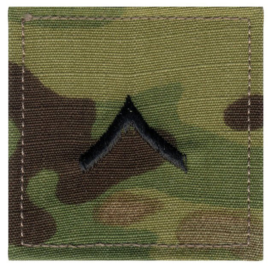 Milspec Official U.S. Made Embroidered Rank Insignia - Private Patches & Insignia MilTac Tactical Military Outdoor Gear Australia
