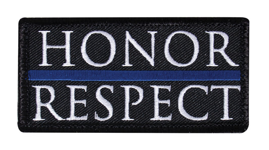 Milspec Honor & Respect Morale Patch Thin Blue Line MilTac Tactical Military Outdoor Gear Australia