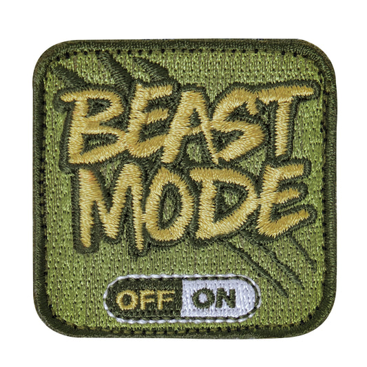 Milspec Beast Mode Patch With Hook Back Patches & Insignia MilTac Tactical Military Outdoor Gear Australia