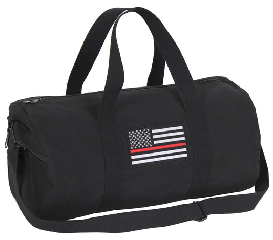 Milspec Thin Red Line Canvas Shoulder Duffle Bag - 19 Inch Thin Red Line MilTac Tactical Military Outdoor Gear Australia