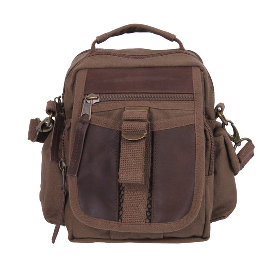 Milspec Canvas & Leather Travel Shoulder Bag Gifts For Her MilTac Tactical Military Outdoor Gear Australia