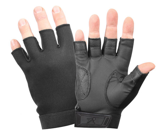 Milspec Fingerless Stretch Fabric Duty Gloves Duty & Tactical Gloves MilTac Tactical Military Outdoor Gear Australia