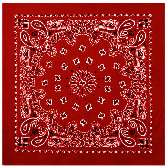 Milspec Trainmen Paisley Bandana – Extra-Large 27” X 27" Face Masks and Protective Headwear MilTac Tactical Military Outdoor Gear Australia