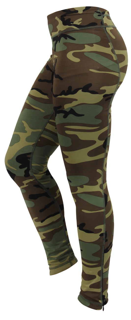 Milspec Womens Camo Performance Workout Leggings Performance Bottoms and Leggings MilTac Tactical Military Outdoor Gear Australia
