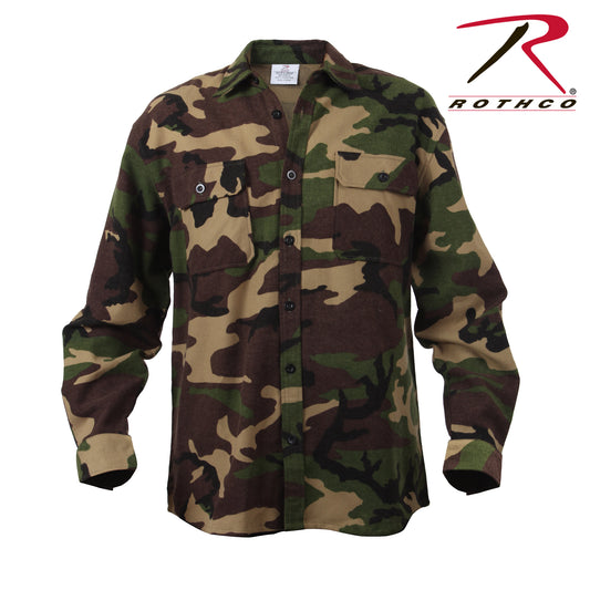 Milspec Extra Heavyweight Camo Flannel Shirts Flannel and Casual Shirts MilTac Tactical Military Outdoor Gear Australia