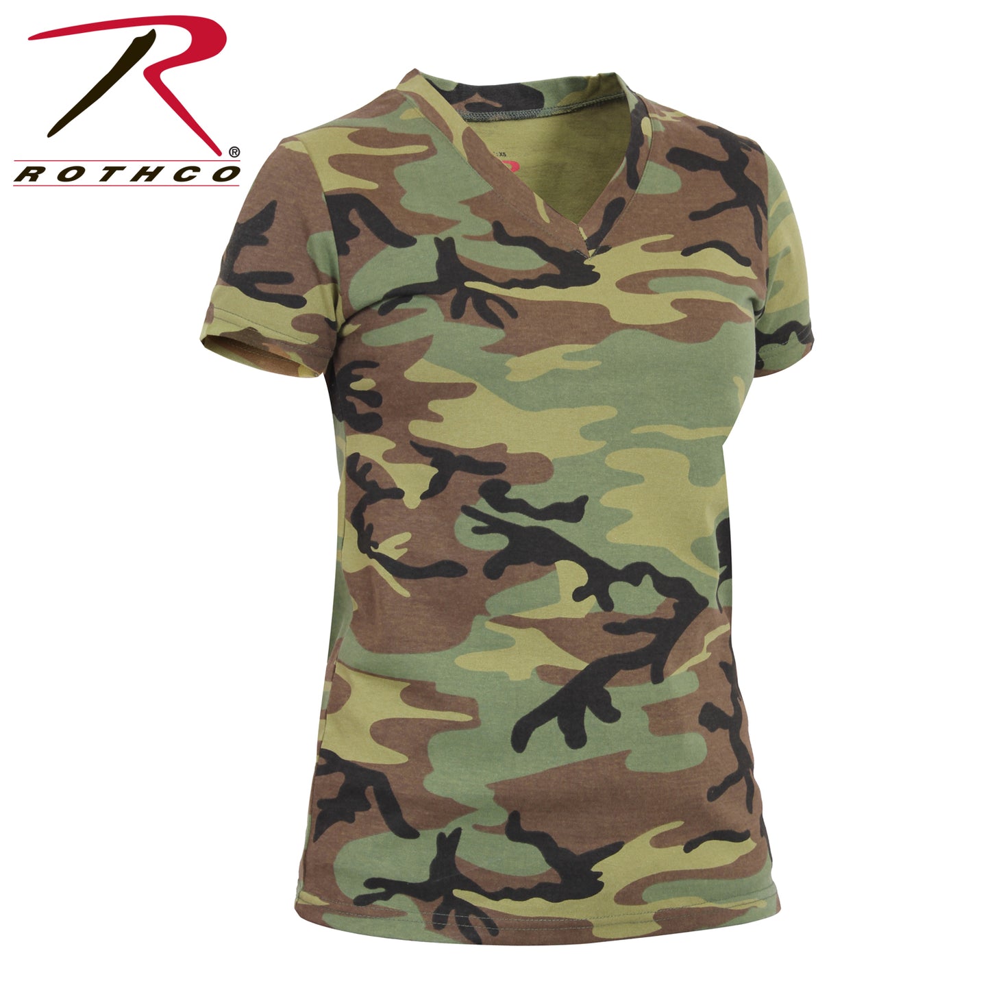 Milspec Womens Long Length Camo V-Neck T-Shirt Camo T-Shirts MilTac Tactical Military Outdoor Gear Australia
