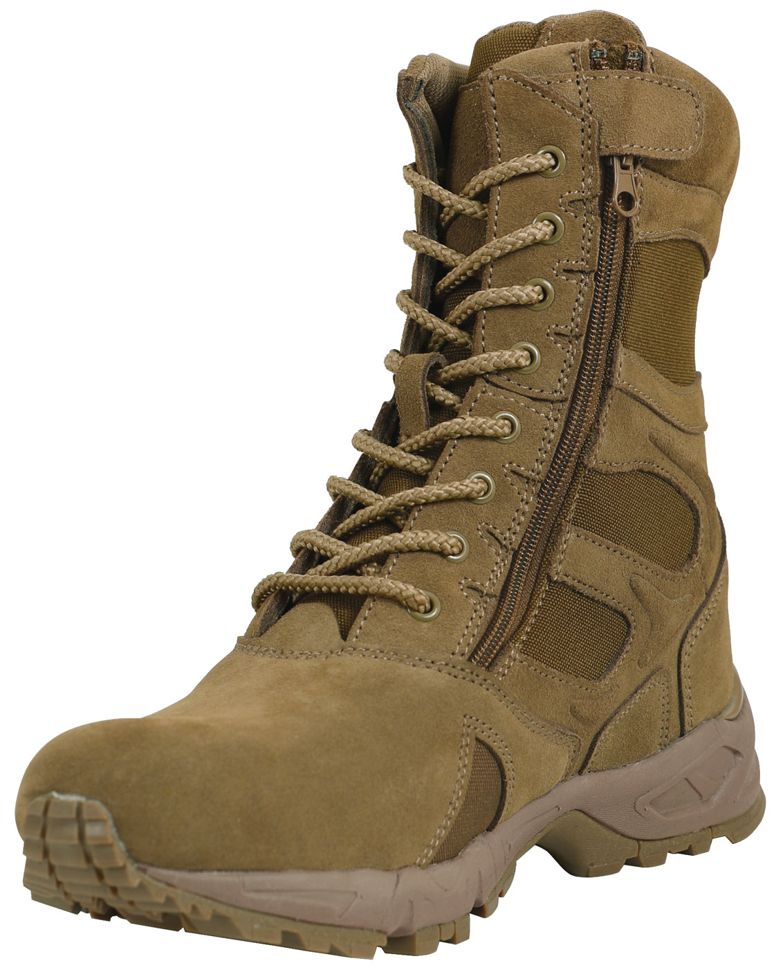 Milspec Forced Entry Deployment Boots With Side Zipper - 8 Inch AR 670-1 Compliant Military Gear MilTac Tactical Military Outdoor Gear Australia