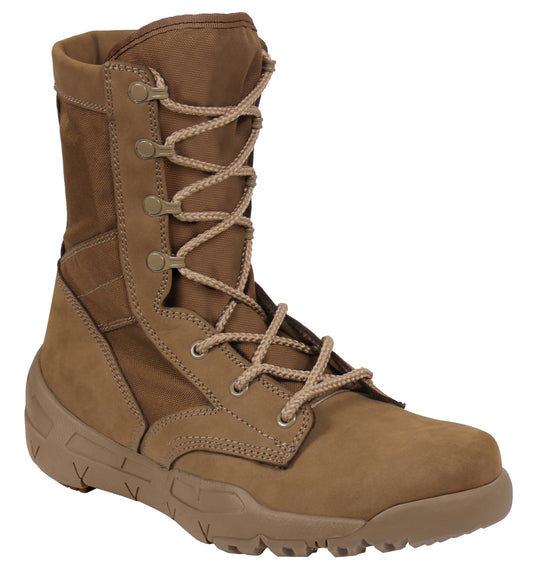 Milspec Waterproof V-Max Lightweight Tactical Boots - AR 670-1 Coyote Brown - 8.5 Inch Military & Tactical Boots MilTac Tactical Military Outdoor Gear Australia