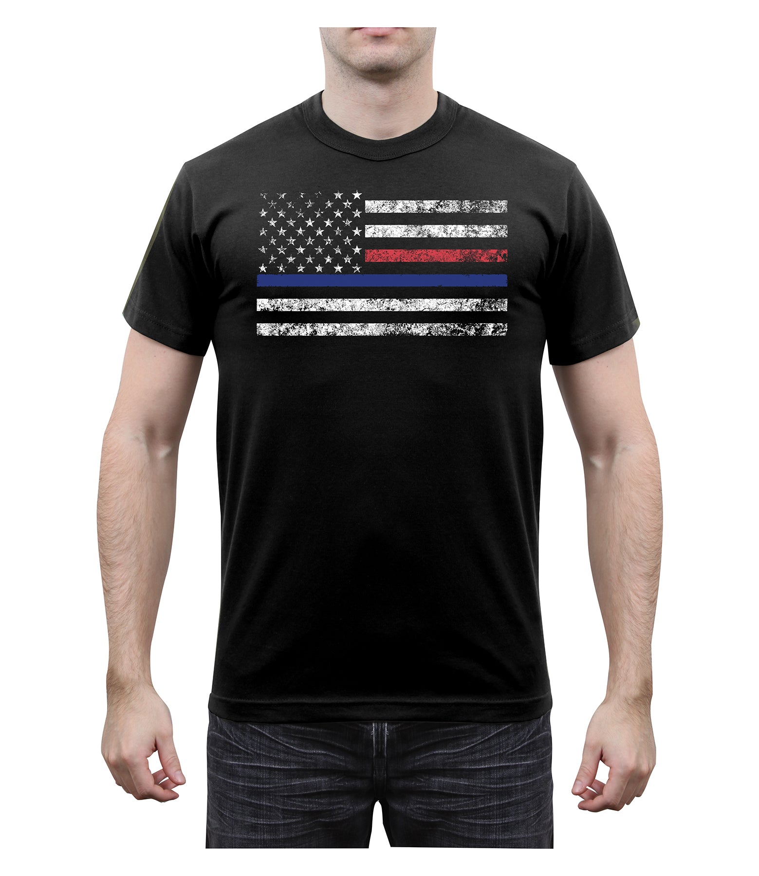 Milspec Thin Blue Line & Thin Red Line T-shirt Thin Blue Line MilTac Tactical Military Outdoor Gear Australia