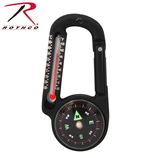 Milspec Carabiner Compass/Thermometer Compasses MilTac Tactical Military Outdoor Gear Australia