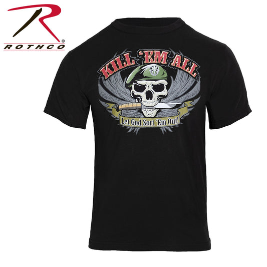 Milspec Kill 'Em All T-Shirt Graphic Print T-Shirt MilTac Tactical Military Outdoor Gear Australia
