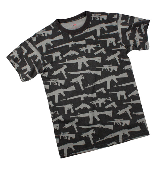 Milspec Vintage 'Guns' T-Shirt Graphic Print T-Shirt MilTac Tactical Military Outdoor Gear Australia
