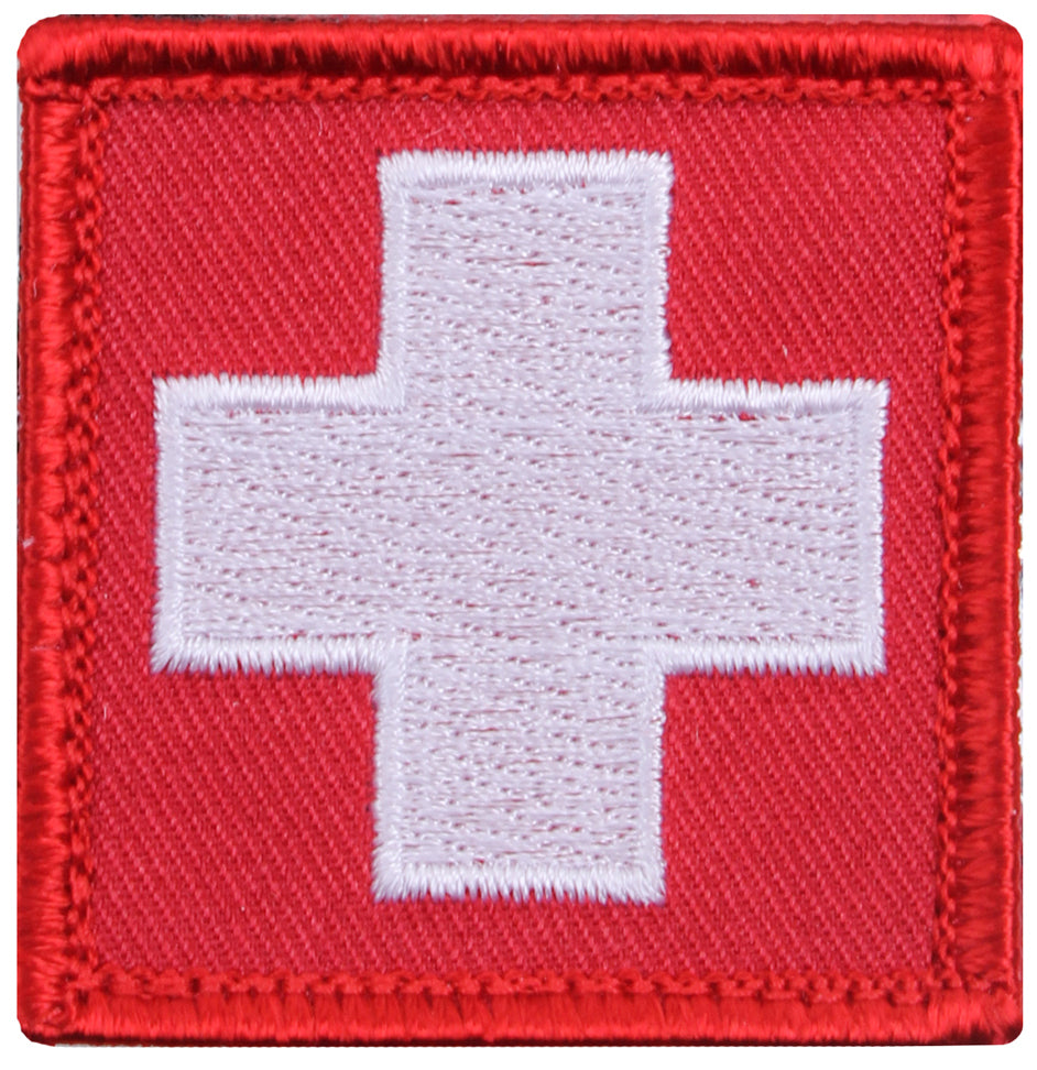 Milspec White Cross Red Morale Patch Patches & Insignia MilTac Tactical Military Outdoor Gear Australia