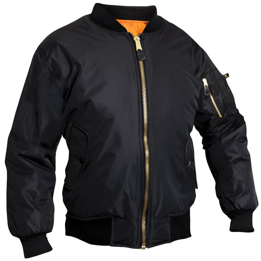 Milspec Womens MA-1 Flight Jacket - Black Gifts For Her MilTac Tactical Military Outdoor Gear Australia