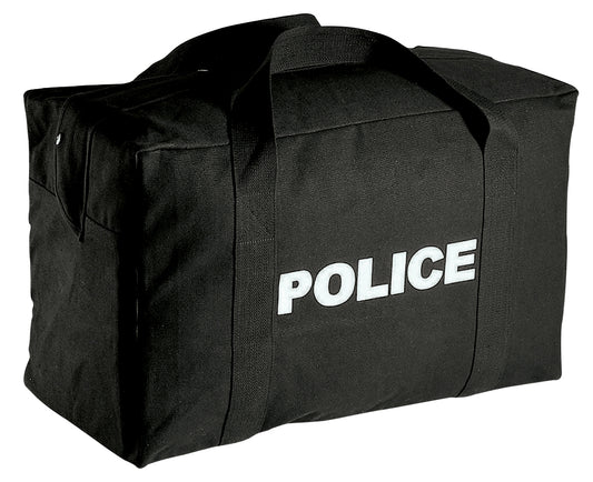 Milspec Large Canvas Police Gear Bag - Black Gear & Range Bags MilTac Tactical Military Outdoor Gear Australia