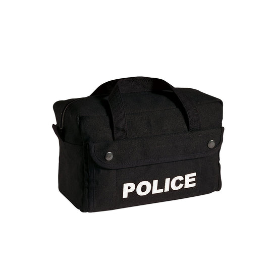 Milspec Canvas Small Black Police Logo Gear Bag Gear & Range Bags MilTac Tactical Military Outdoor Gear Australia