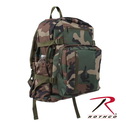 Milspec Woodland Camo Backpack Backpacks MilTac Tactical Military Outdoor Gear Australia