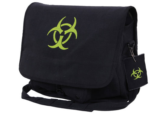 Milspec Bio-hazard Vintage Canvas Messenger Bag Canvas Bags MilTac Tactical Military Outdoor Gear Australia